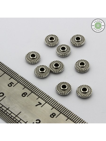 10 Adet - 8 mm Ara Durak Tesbih İçin Ara Boncuk 